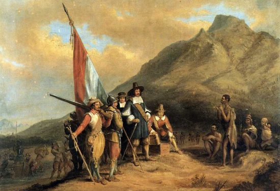 Ankunft von Jan van Riebeek am Kap - Bester Reiseführer Südafrika