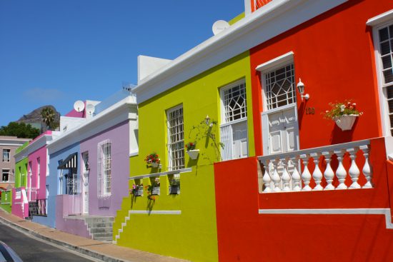 The colourful houses of the Bo Kaap, Cape Town
