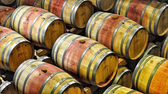 Barris de vinho em Groot Constantia