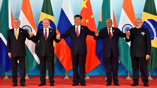 Semelhanças entre Brasil e África do Sul — Chefes de estado durante o BRICS Summit 2017