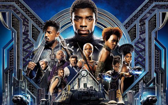 Parte do pôster oficial de "Black Panther"