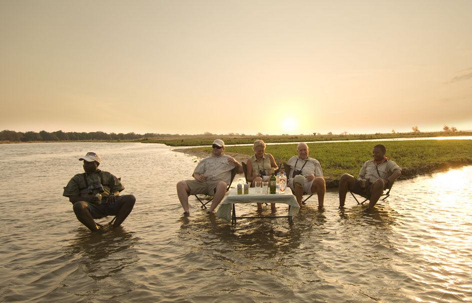 Sundowners on the zambezi