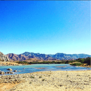 Namibian-trek River on Namibian trek
