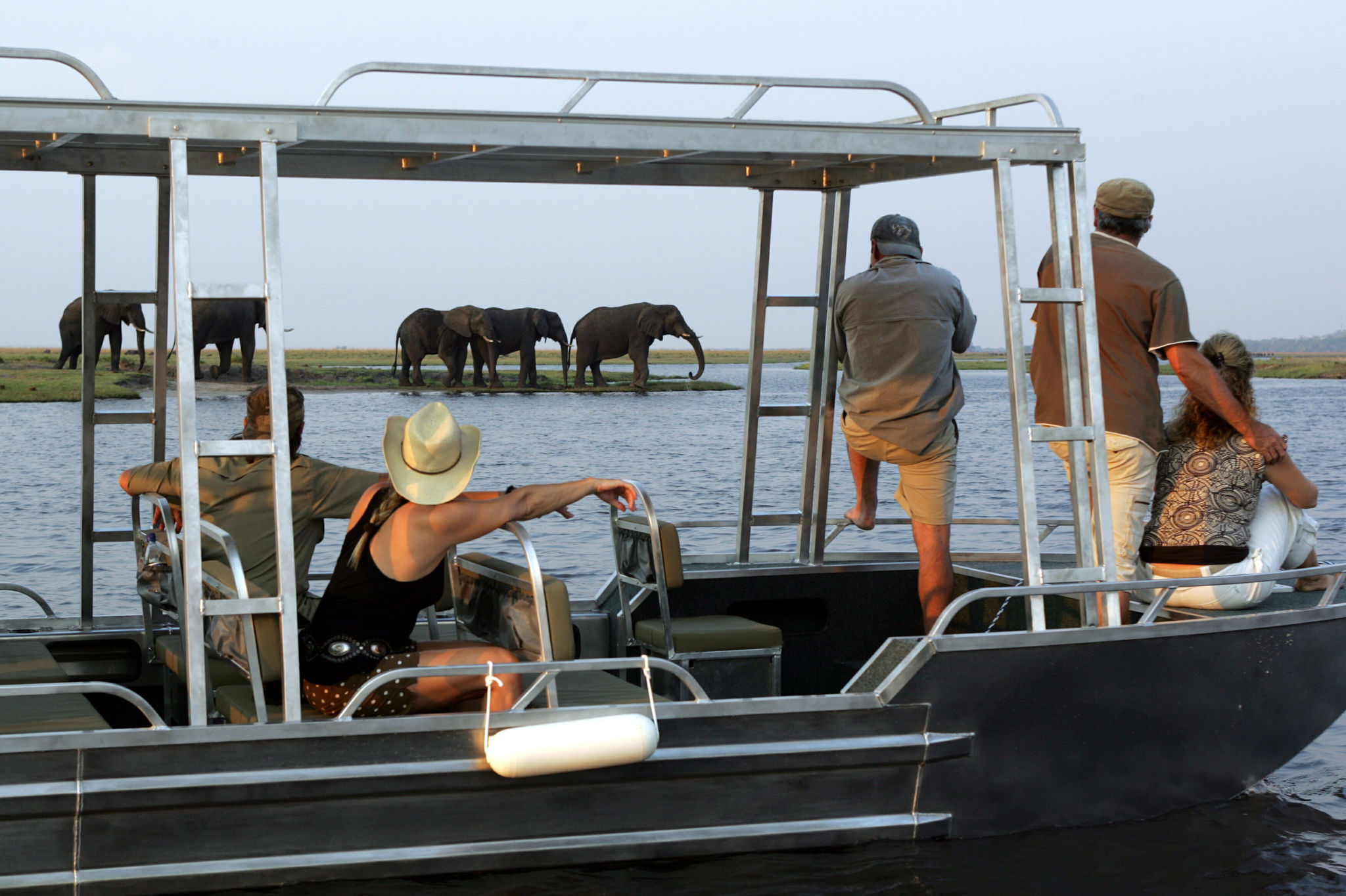 Boat cruise on Chobe River in Botswana