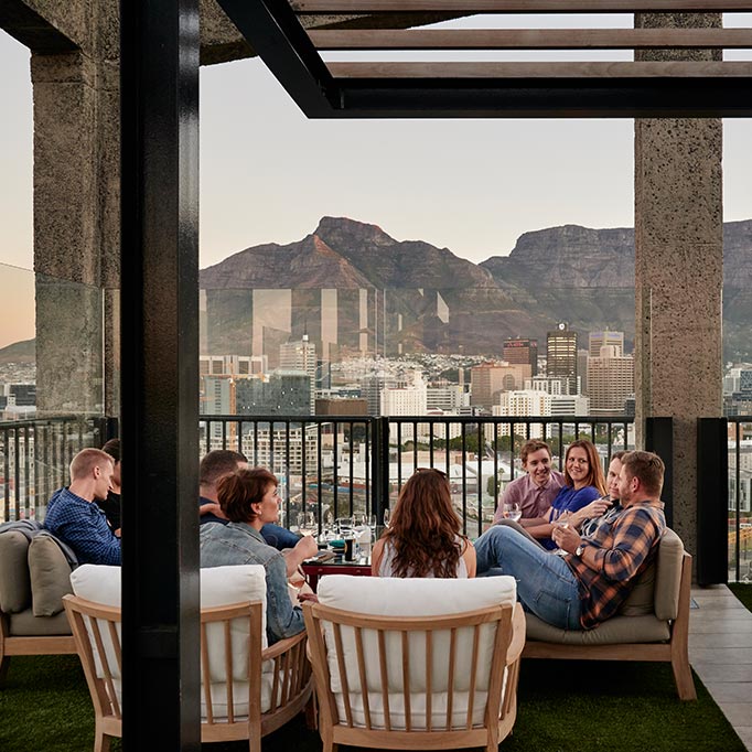 rooftop drinks at The Silo in Cape Town