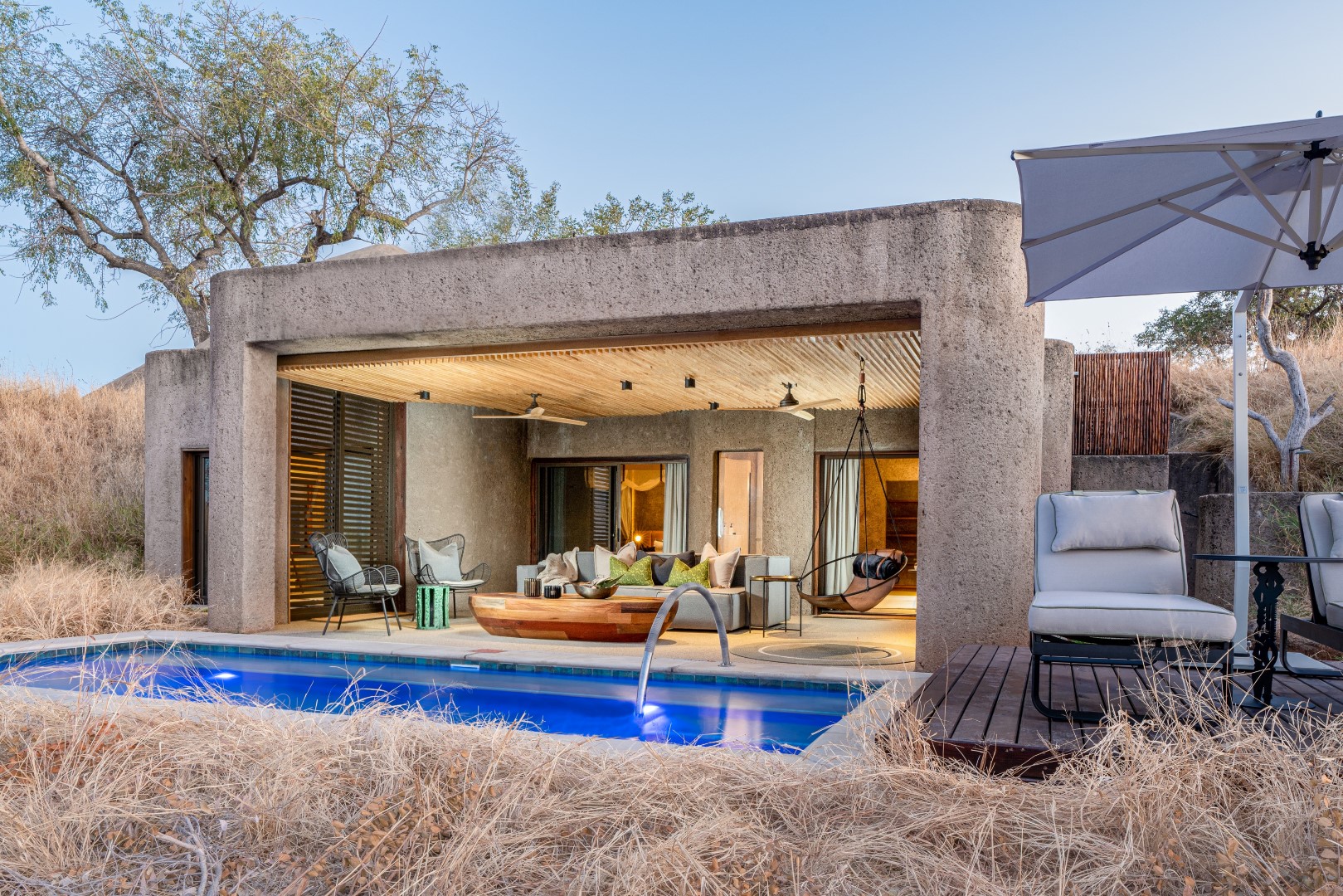 One of the Suites at Sabi Sabi Earth Lodge