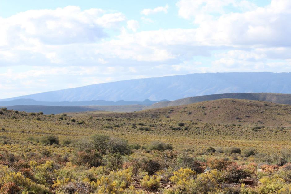 Die weite Landschaft im Sanbona Wildlife Reserve