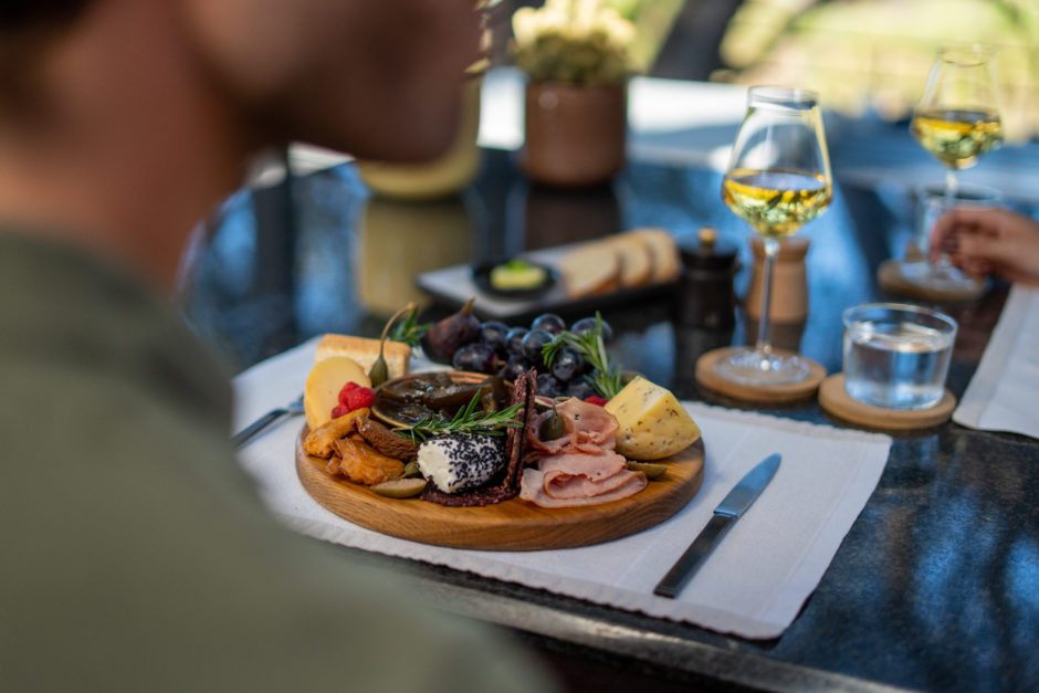 A light lunch at SIlvan Safari in the Sabi Sand Game Reserve