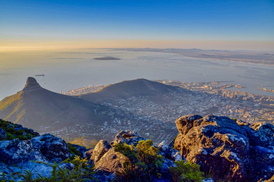 Die beste Reisezeit für Kapstadt - Blick vom Tafelberg