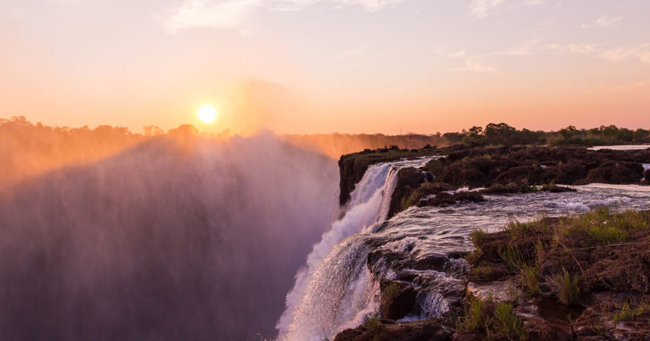 Devil's Pool an Rand der Victoria-Wasserfälle