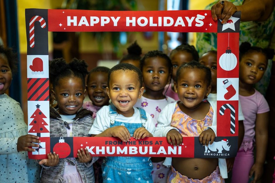 Kids at the Khumbulani Christmas party 2024