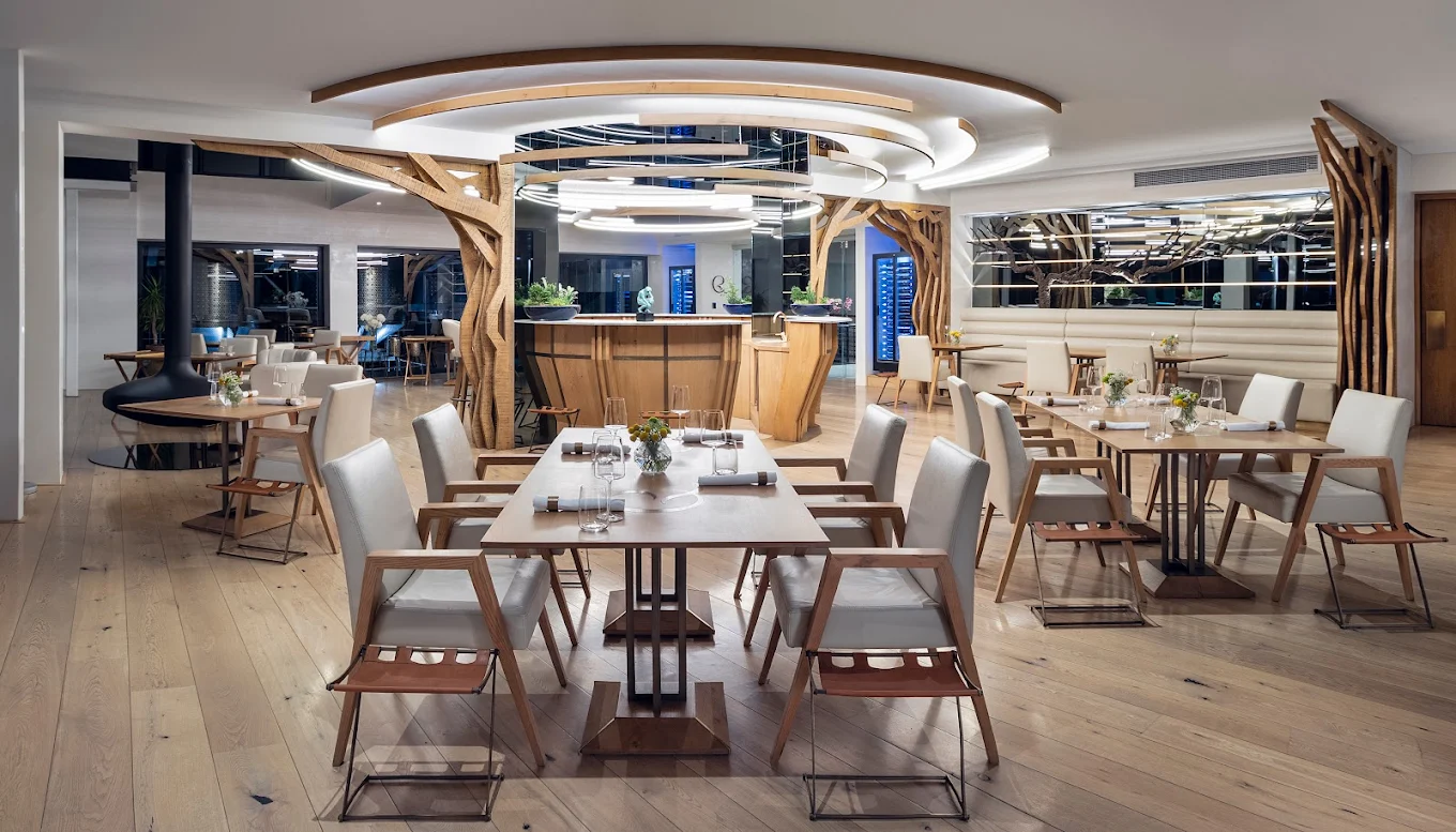 Inside the Gåte Restaurant at Quoin Rock