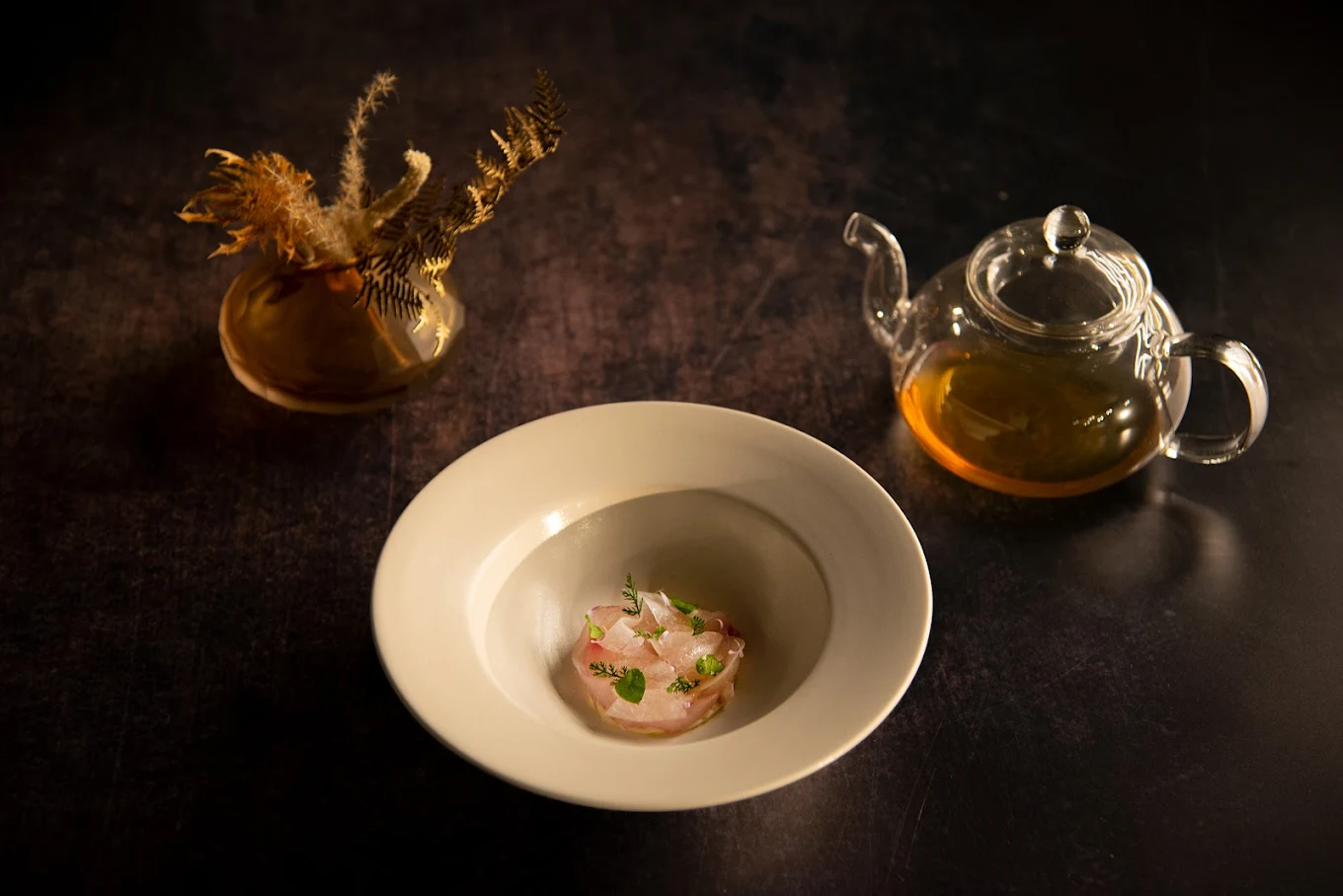 A plate of avant-garde dining artistry