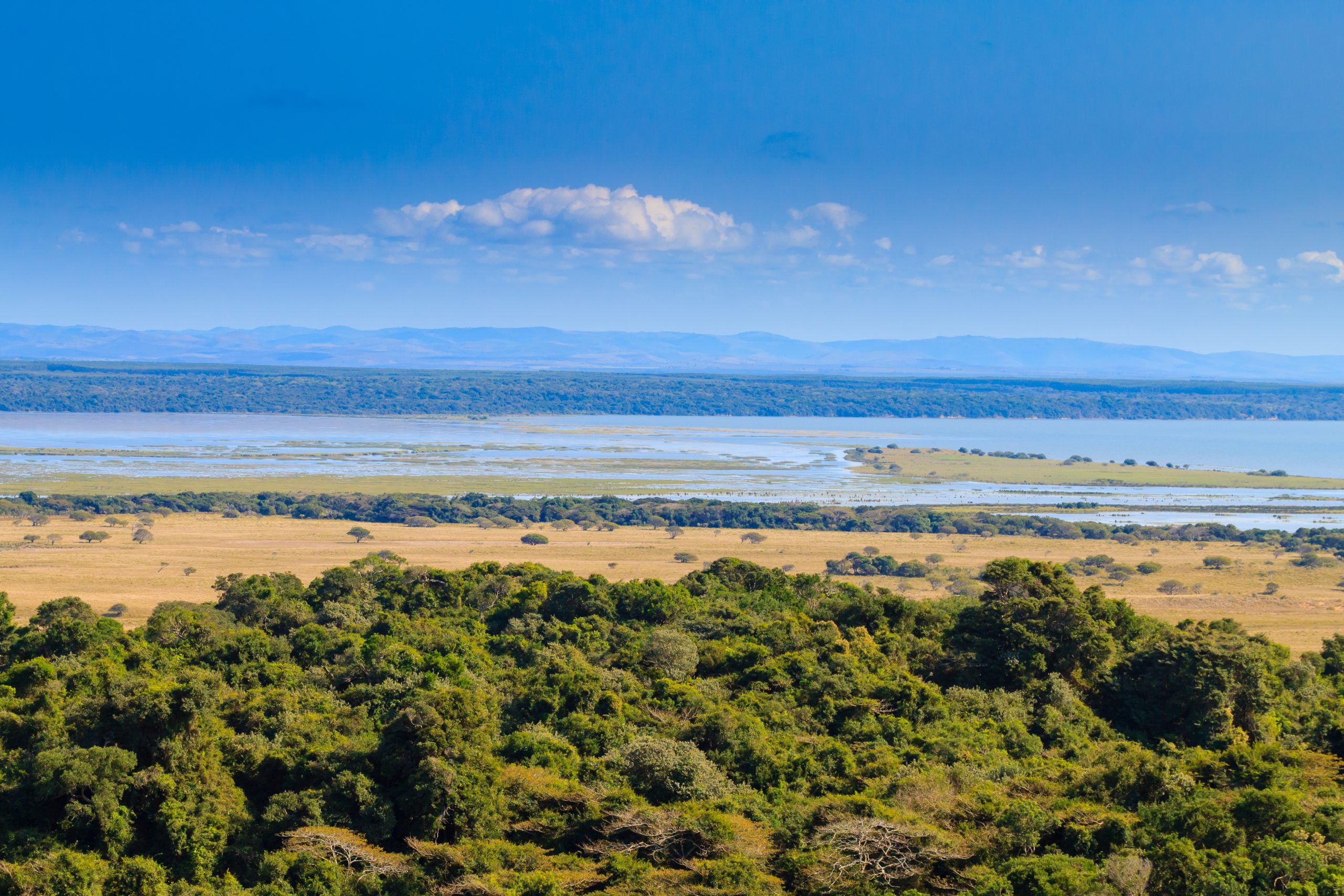 Isimangaliso Wetland Park landscape Blick auf die abwechslungsreiche Landschaft im iSiMangaliso Wetland Park