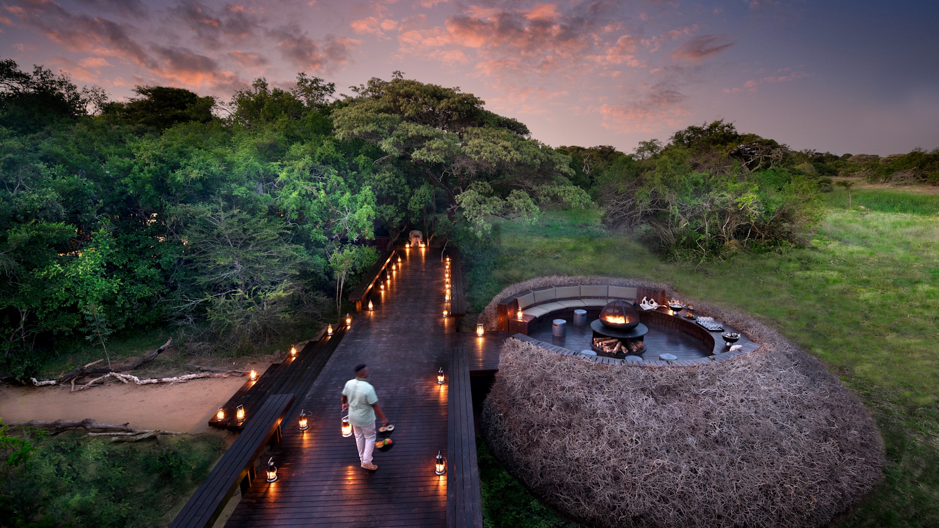 south-africa-phinda-forest-lodge-guest-area-firepit_1 KwaZulu-Natal safari at Phinda Forest Lodge