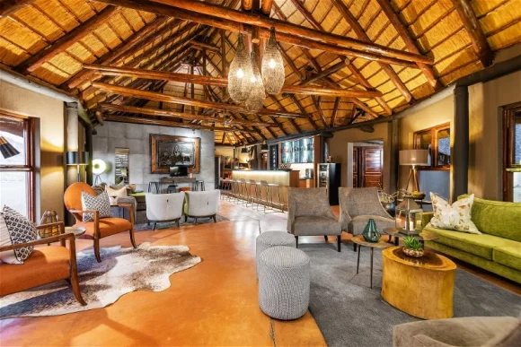 Communal space at Hoodia Desert Lodge