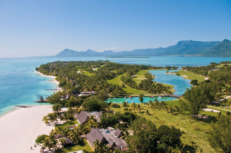 Paradis Hotel and Golf Club Aerial view of Paradis Beachcomber Golf Resort & Spa in Mauritius