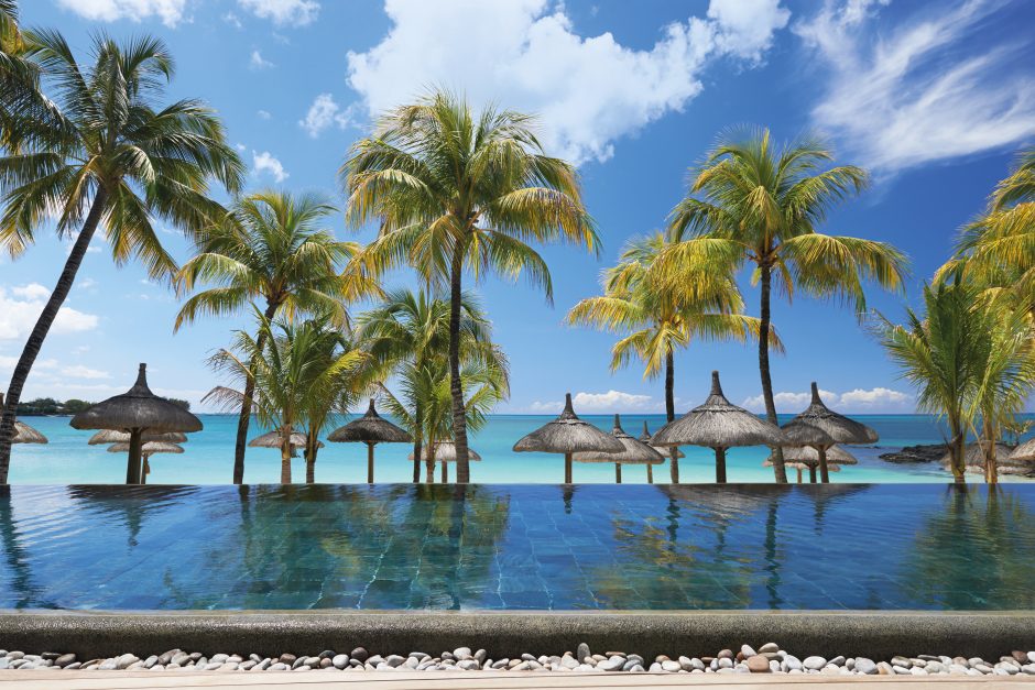 Royal Palm Mauritius Pool views at Royal Palm Beachcomber Luxury in Mauritius