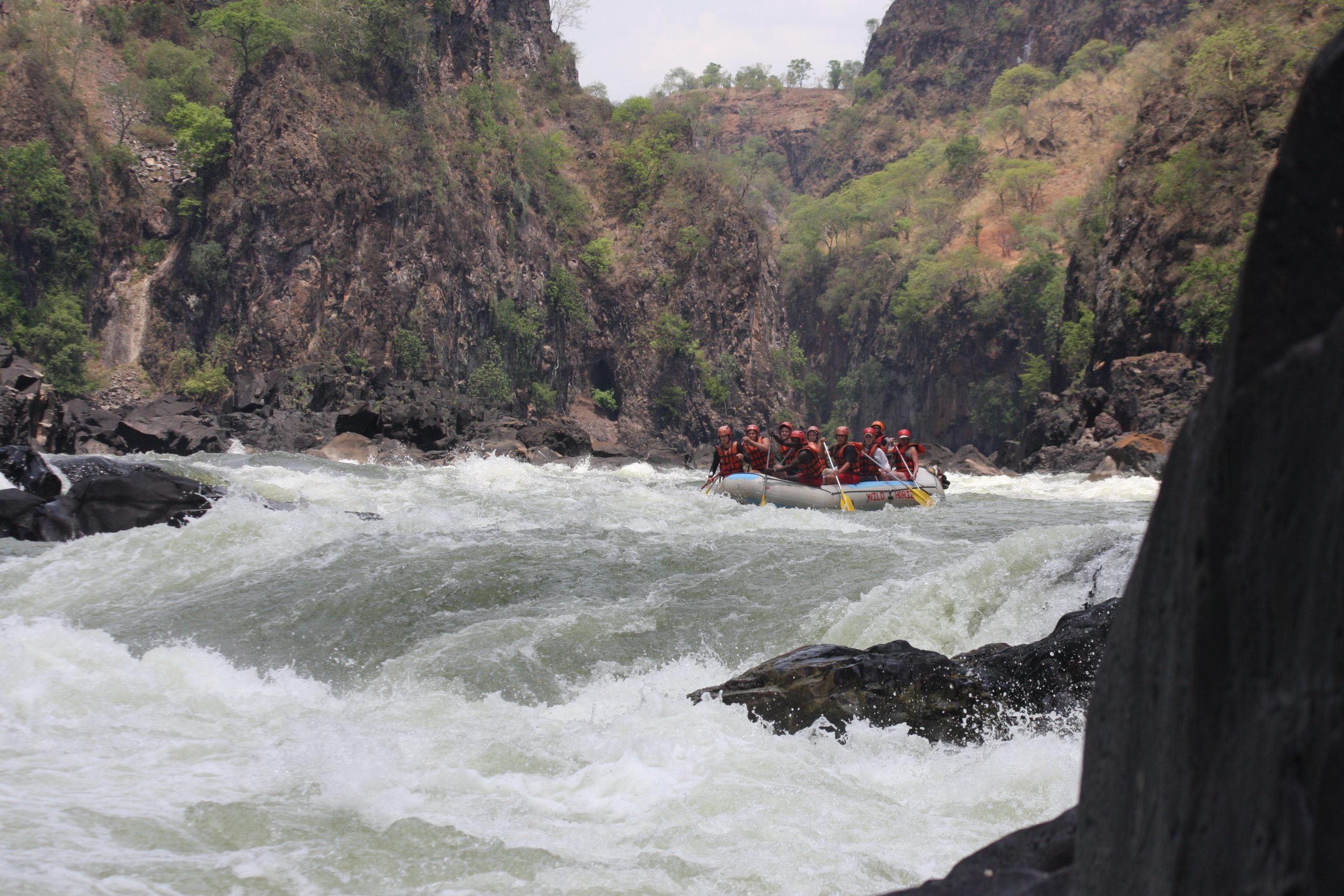 White-water rafting with Wild Horizons in Zimbabwe during the low-water season